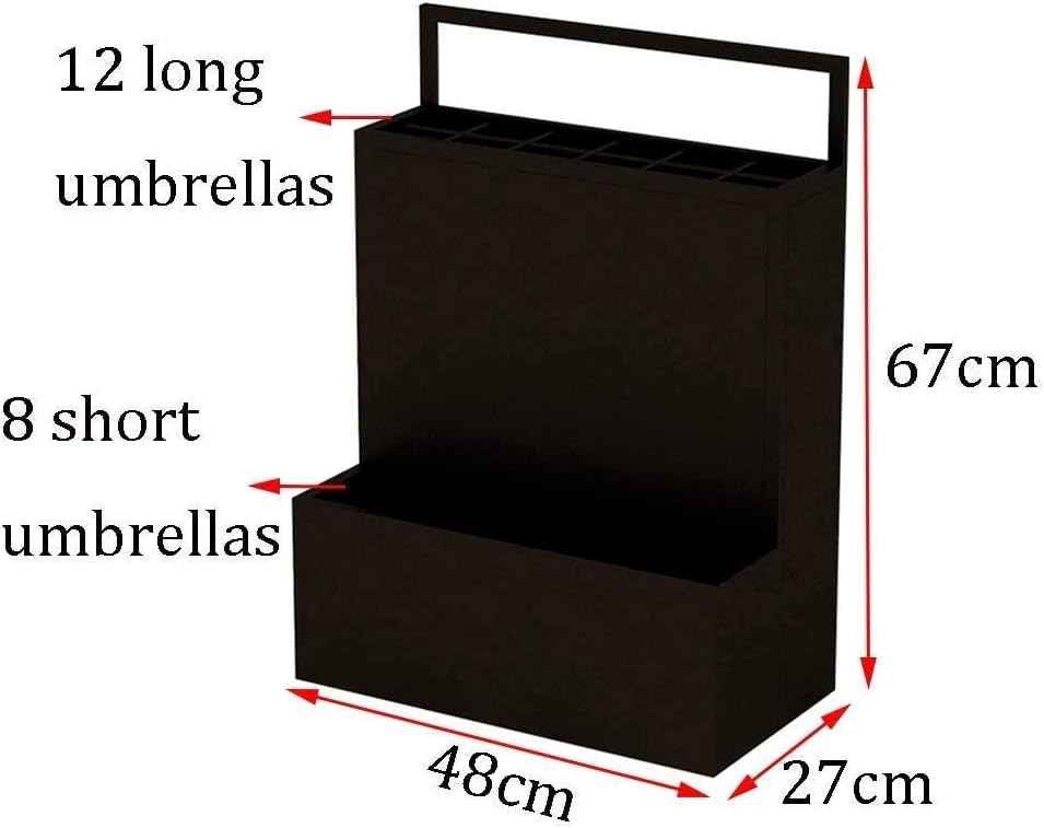 Umbrella Stand, Creative Wrought Iron, Long and Short Umbrella Storage Rack, Holds 15-20 Umbrellas