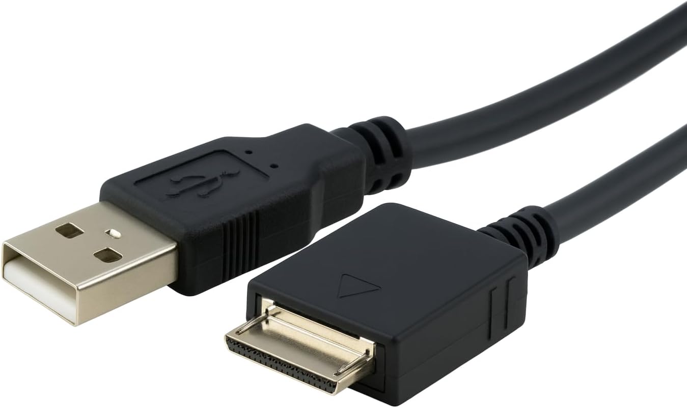 USB cable for Sony WALKMAN NW-A, NWZ-A, NW-E, NWZ-E, NWZ-F, NW-S, NWZ-S, NW-WM, NWZ-X, NW-ZX, NWZ-Z Series MP3 Players - Sync & Charger Cable
