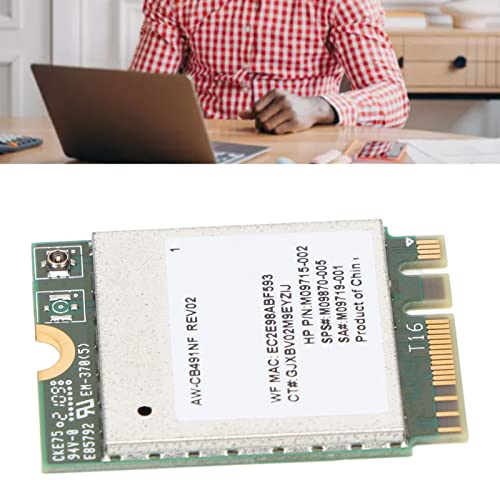 Gavigain RTL8821CE WiFi Card, tarjeta de red inalámbrica con interfaz M.2 y soporte BT4.2 de alta velocidad para laptop miniatura 4