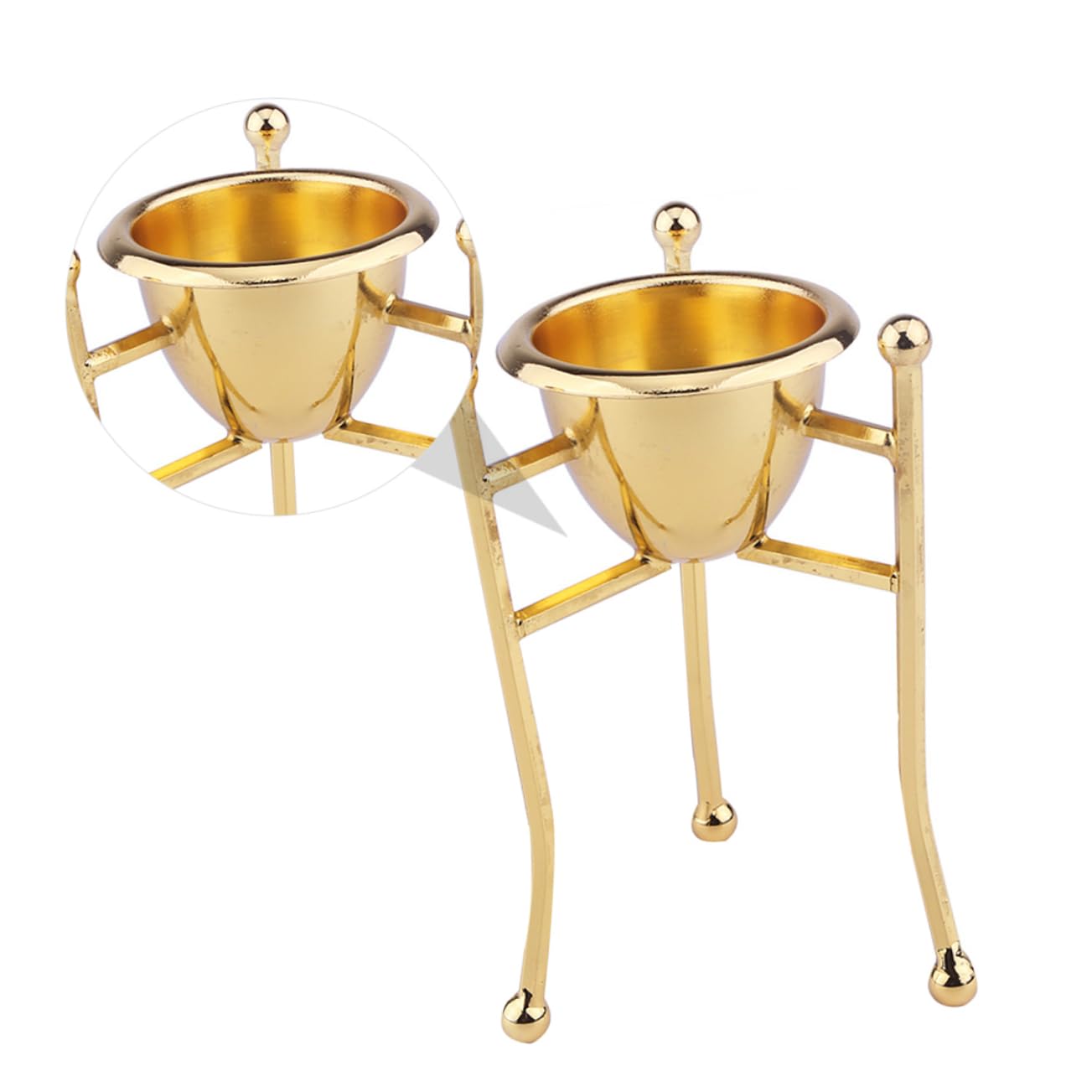 MAGICLULU 2pièces Support Œufs Cuivre Pur Doré Support pour Œufs Vapeur pour Déjeuner Décoration De Pâques
