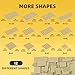 Noorastars 150 Pieces Small Base Plate Sets, Classic Flat Pieces for Moc Building, 12 Size DIY Building Boards - Compatible with Lego and All Major Brands, Tan
