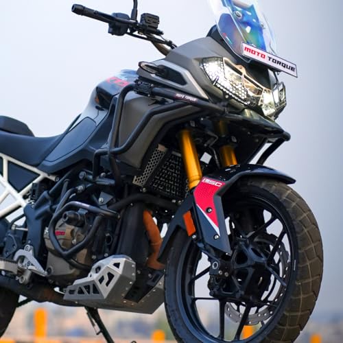 Image of Moto Torque Stallion Pro Crash Guard Fit for Apache RTX 300 (Black) - Upper & Lower Crash Guard with Sliders