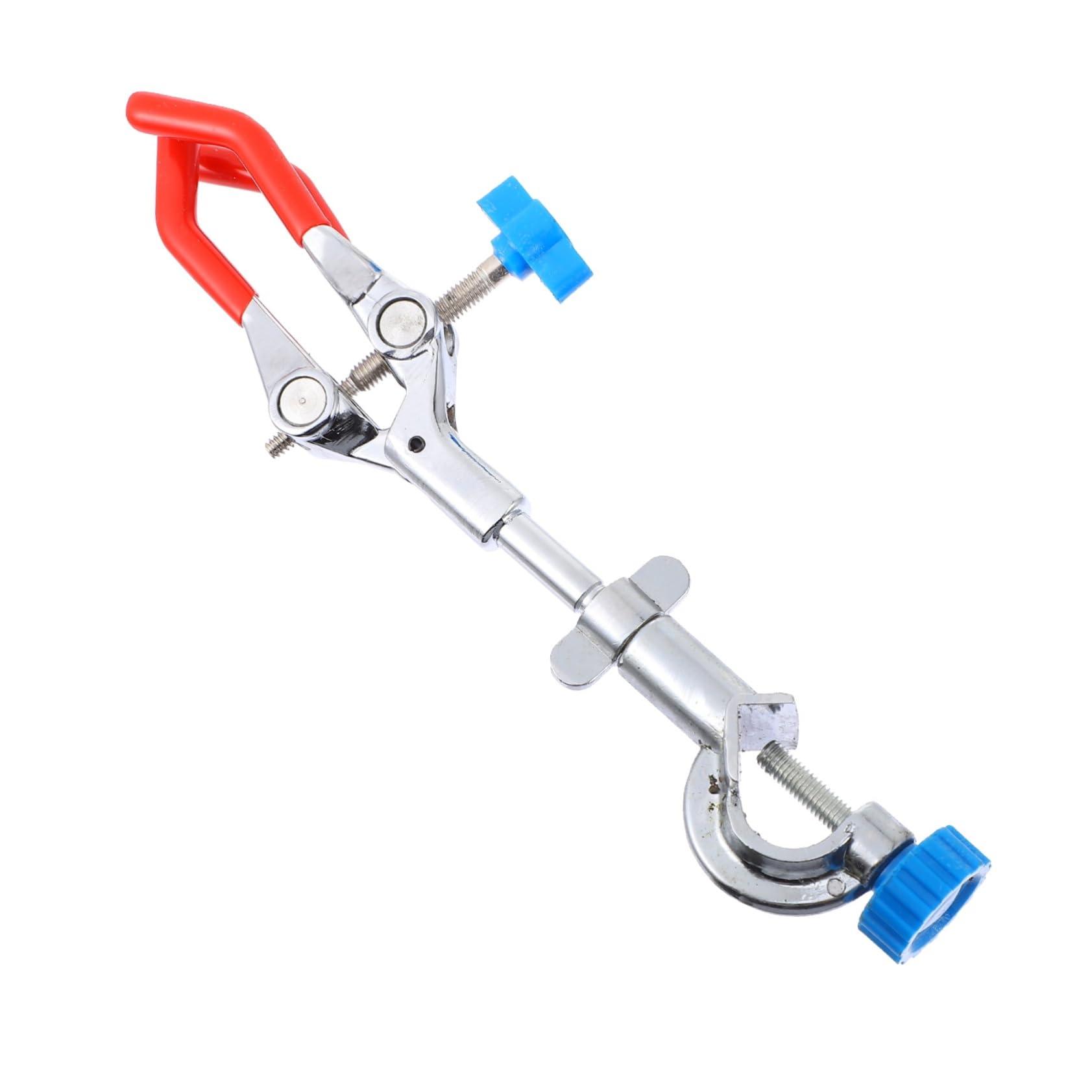 TOPBATHY 4 Pezzi Pinza da Laboratorio Fessure con Base Fissabile Clip Resistente Alla Corrosione per Sperimentali per Condensatore e Attrezzature