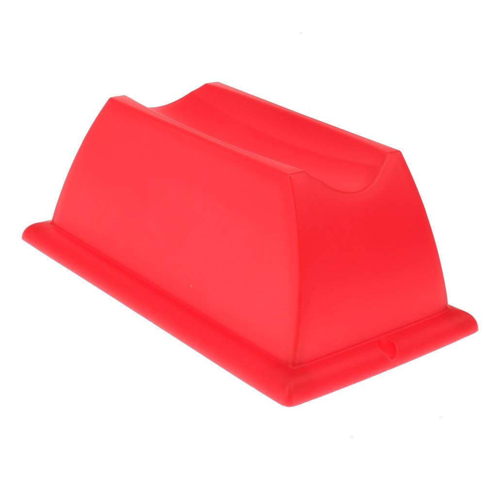 MTB Front Wheel Plastic Riser Block Stabilize Mat for Indoor Bicycle Trainers Red