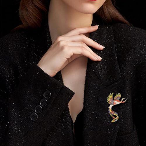 Image of HETICA Women Animal Floral Brooch Pin Accessory Perfect as a Gift for Anniversary Celebrations, Parties, Or Everyday Wear