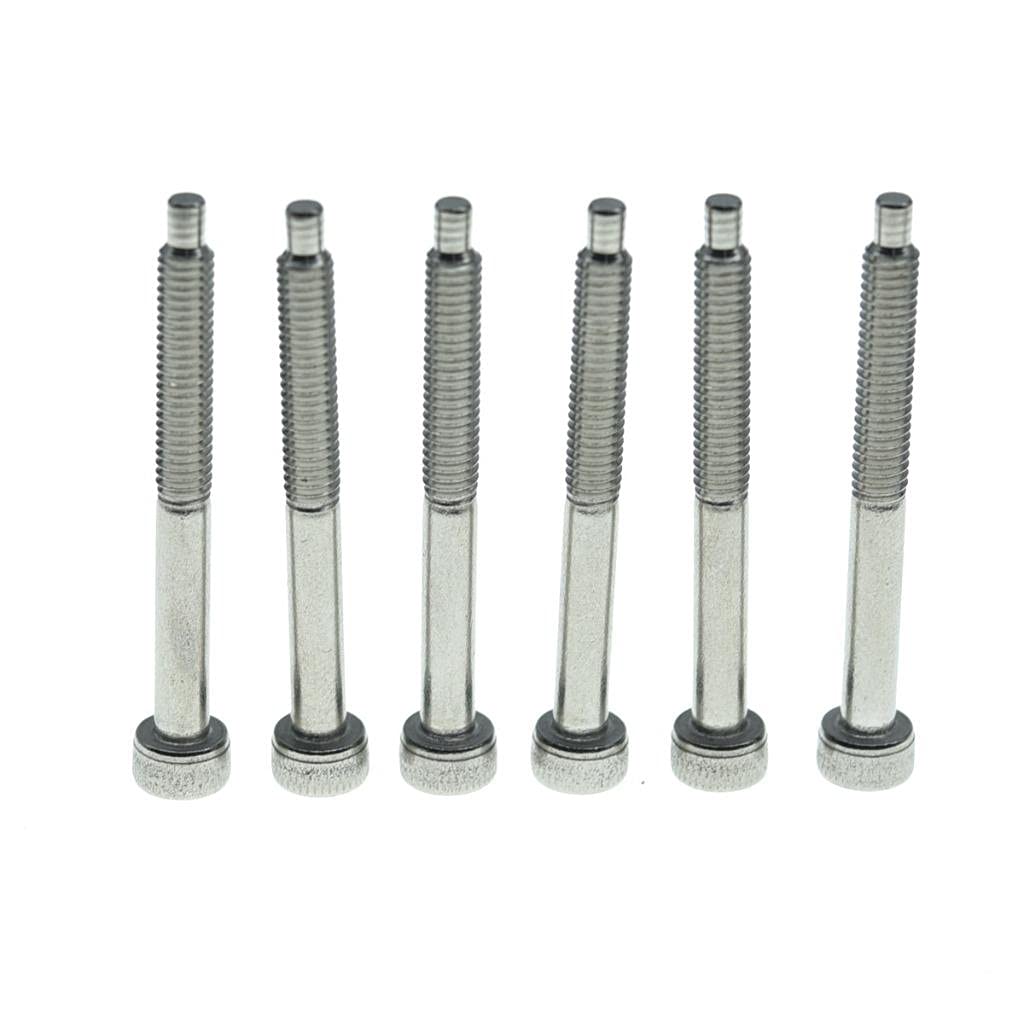 KAISH Whole Set Stainless Steel Tremolo Fine Tuner Screws String Insert Block Saddle Mounting Screws Locking Nut & String Lock Screws for FR Black