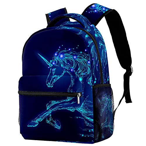 Sac à dos d'école ergonomique et léger style décontracté feuilles de palmier vertes mixte