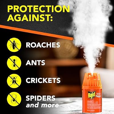 Raid Concentrated Deep Reach Fogger Kills Ants Roaches and Spiders 1.5 Ounce Cans 3 Count (Pack of 1)