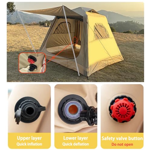 Carpa Inflable de Camping para 4 Personas Fácil Montaje miniatura 6