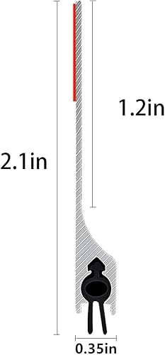 Miniatura 2 de Tope de metal para puerta, parte inferior, tira de sellado de ratones, bloqueador de ruido, barrido de ratón de aluminio, 2 pulgadas de ancho x 36