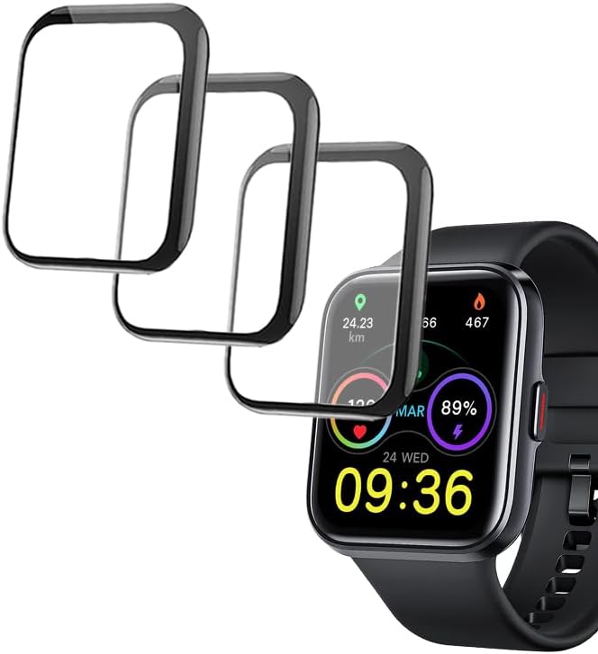 Protector de pantalla 3D compatible con ID208 PLUS 1.8" ENOMIR Fitpolo Quican Tensky Veryfit Smart Watch (respuestahacer llamadas)