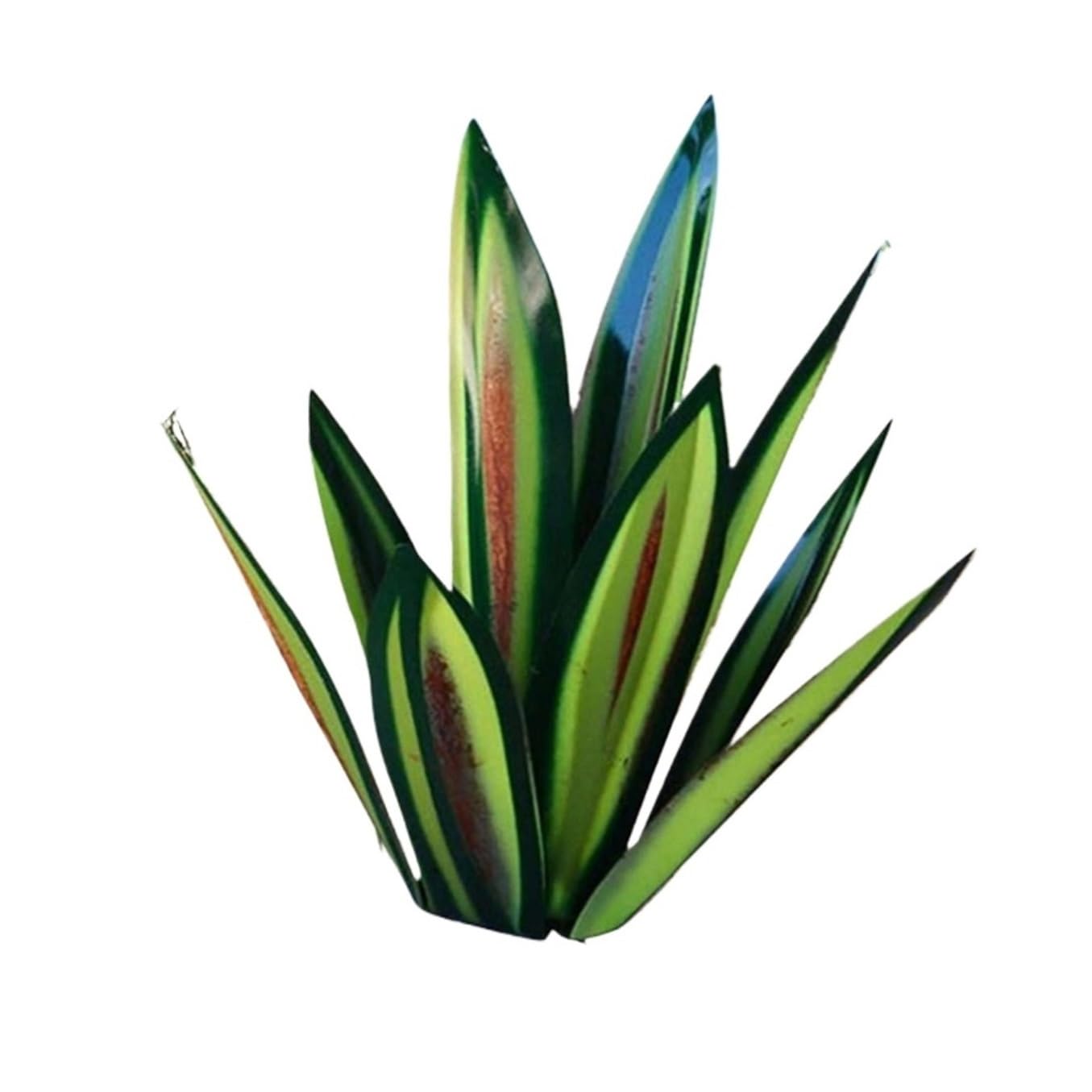 ZFIHAV 1pcs Tequila Rustic Sculpture, DIY Hand Painted Metal Agave Plants,Outdoor Garden Lawn Ornaments for Garden