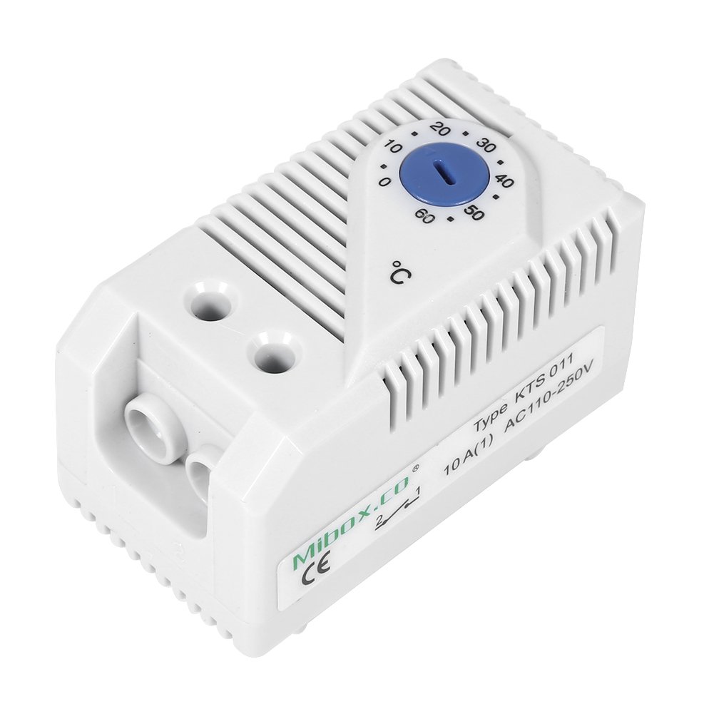 Mechanical Thermostat, 1Pcs 0-60 Adjustable Thermostat Switch, Compact Electromechanical Thermostat Temperature Controller Switch for Controlled Heaters/Filter Fans/Coolers etc(KTS011) - Image 3