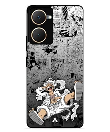 Image of Premium Anime 2 Case for Vivo Y18e (Glossy Finish) Soft-Touch Metal TPU Back Cover, Shockproof, Designer, Aesthetic Mobile Phone Case