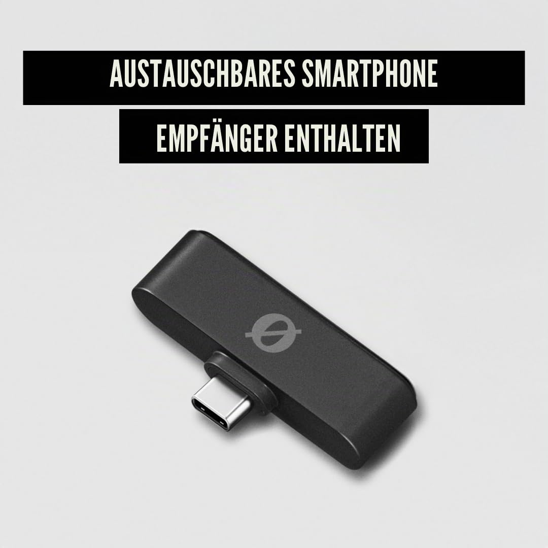 RØDE Wireless Micro Kompaktes kabelloses Mikrofon-Kamerakit Zwei Mikrofone Kamerareceiver Smartphone-Receiver Ladecase USB-C Schwarz