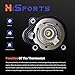 HiSport Thermostat Housing Assembly - Compatible with Ford Transit Connect 2014-2022 Fusion 2006-2020 Escape 2005-2019 EcoSport 2004-2012 Focus 2003-2011 Ranger 2001-2011 Ka - Replace 34044
