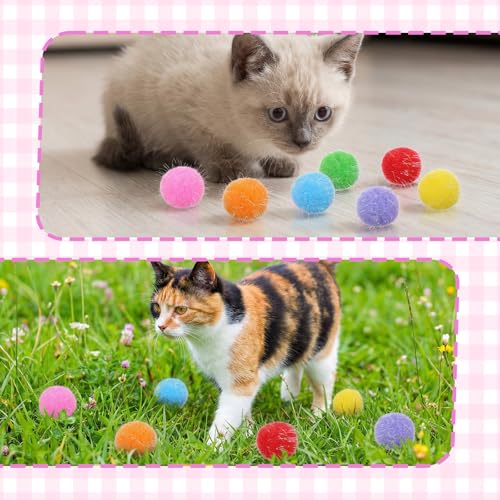 Bolas de flash de colores surtidos para juego interactivo y ejercicio de gatitos 6