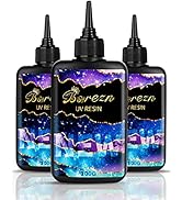 Bsrezn 300g Clear UV Resin Hard, High Gloss UV Cure Epoxy Resin Crystal Kit Premixed Resina UV Cu...