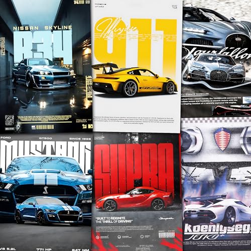 Wallgasm 8 Car Posters 8x12 inch 300 GSM Pack of 8 - Image 8