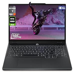 Lenovo Legion 5 Gen 10 Gaming Laptop, AMD Ryzen 7-260, 32 GB DDR5 RAM, 2 TB PCIe SSD, 15.1" WQXGA (2560x1600) Display, Nvidia G-Force RTX 5060, 24-Zone RGB Backlit Keyboard, W11 Pro, Eclipse Black