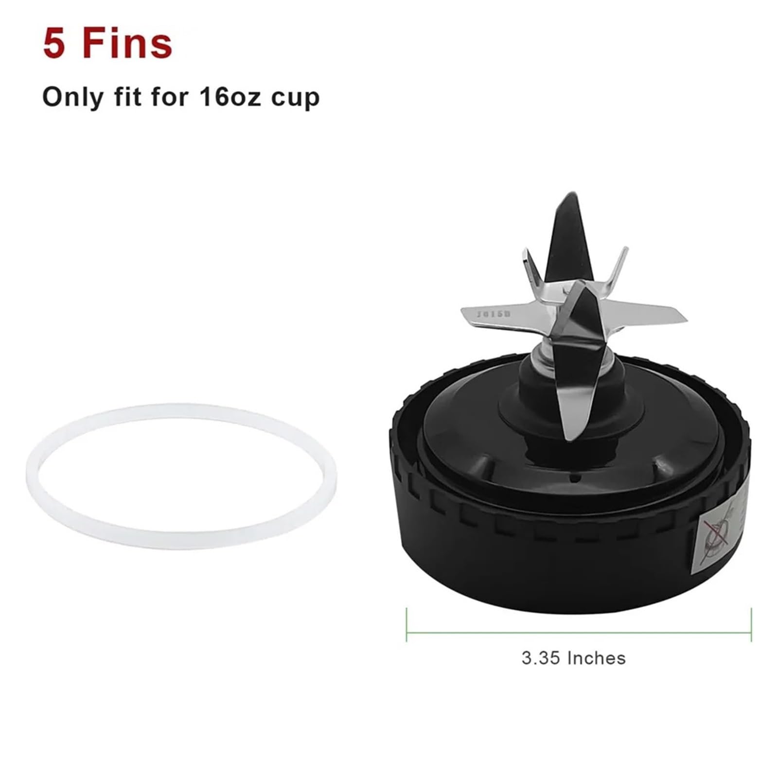 Lama for frullatore a 5 alette, compatibile con Ninja, frullatore QB3001SS
