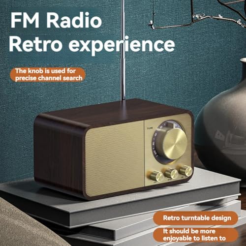 Radio FM avec réception transistor portable Bluetooth rétro rechargeable
