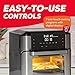 Instant Pot 10QT Air Fryer, 7-in-1 Functions with EvenCrisp Technology that Crisps, Broils, Bakes, Roasts, Dehydrates, Reheats & Rotisseries, Includes over 100 In-App Recipes, Stainless Steel