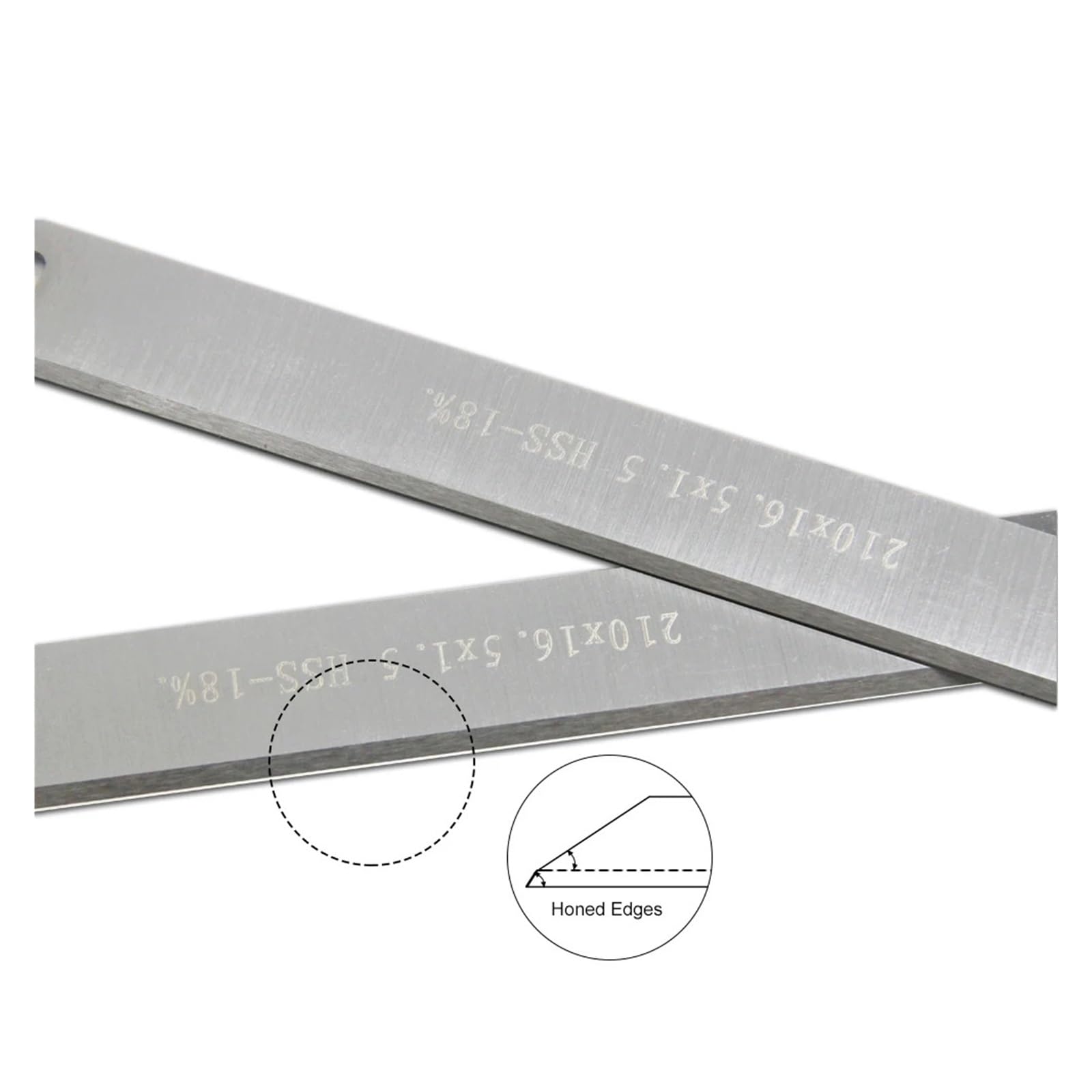 Lames de raboteuse HSS 210 mm (8"), épaisseur 210 x 16,5 x 1,5 mm, couteau à bois, pièces de menuiserie compatibles avec Einhell TC-SP 204, compatible avec ERBAUER