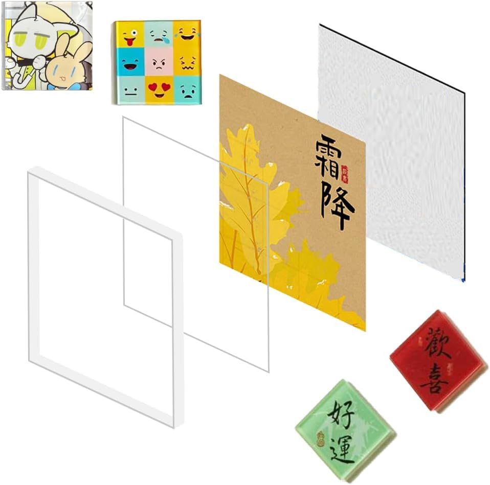 Amazon.co.jp: Neueins アクリル冷蔵庫マグネット DIY 手作り 強力