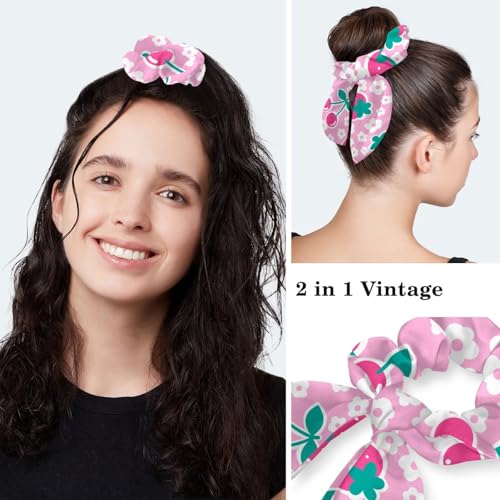 Image of Butterfly Scrub Cap Women with Ponytail & Buttons Adjustable Surgical Nurse Hat with Cotton Sweatband for Long Hair