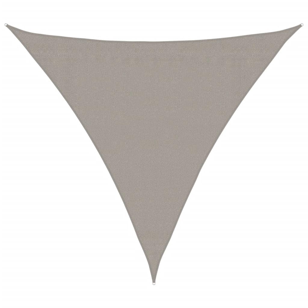 vidaXL Sunshade Sail, Sunscreen for Outdoor, UV Proof Awning for Party, Canopy Sun Sail Tarp, 160 g/m² Triangular Light Grey 3.6x3.6x3.6 m HDPE — image 1