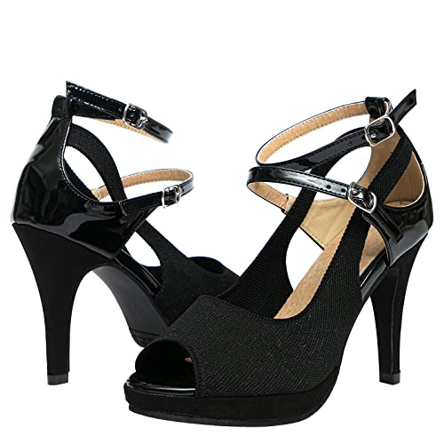 Image of getmorebeauty Women's High Heels Shoes Ankle Straps Dress Heeled Sandals