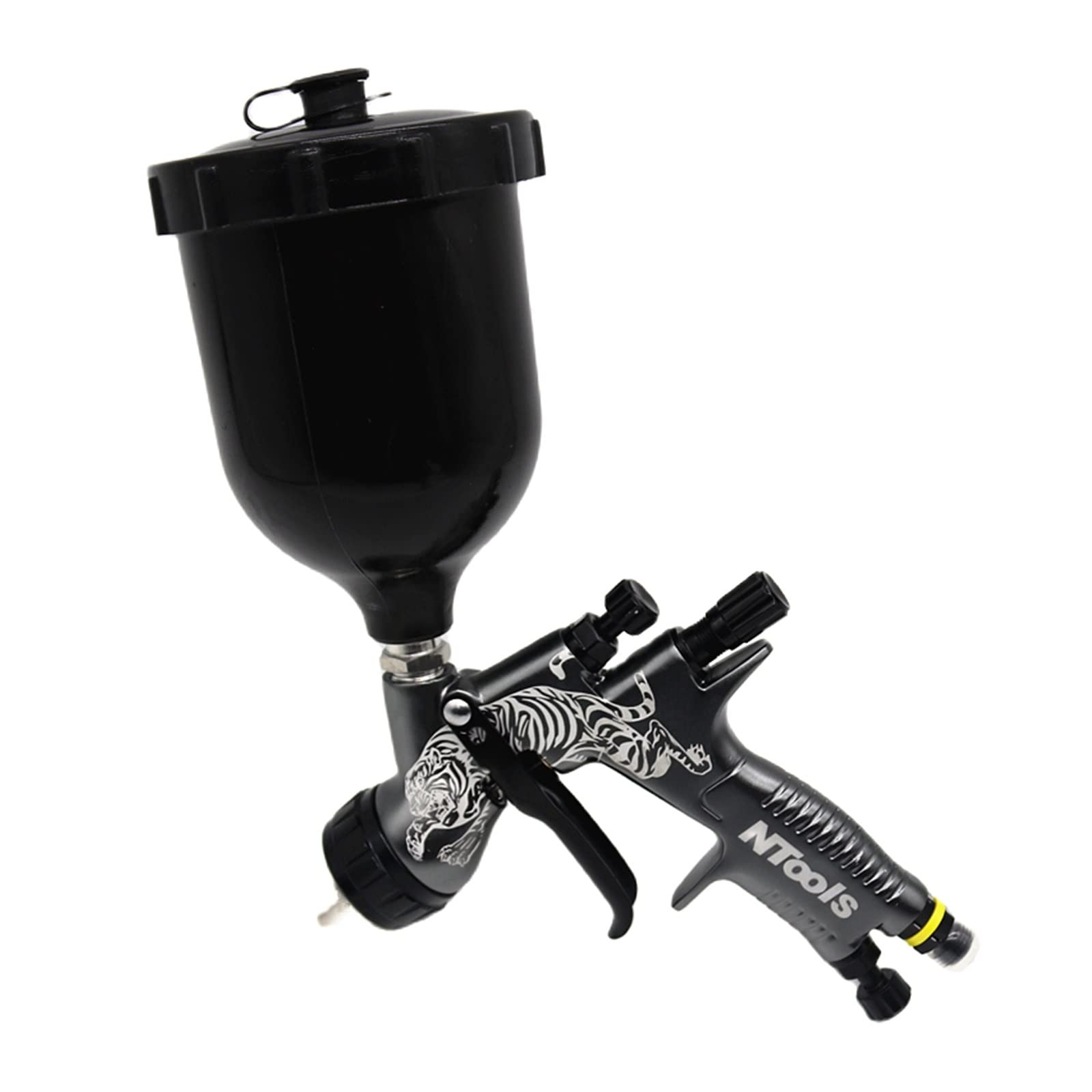 Pistolet de pulvérisation 1.3/1.8mm avec réservoir 400CC et adaptateur pour auto