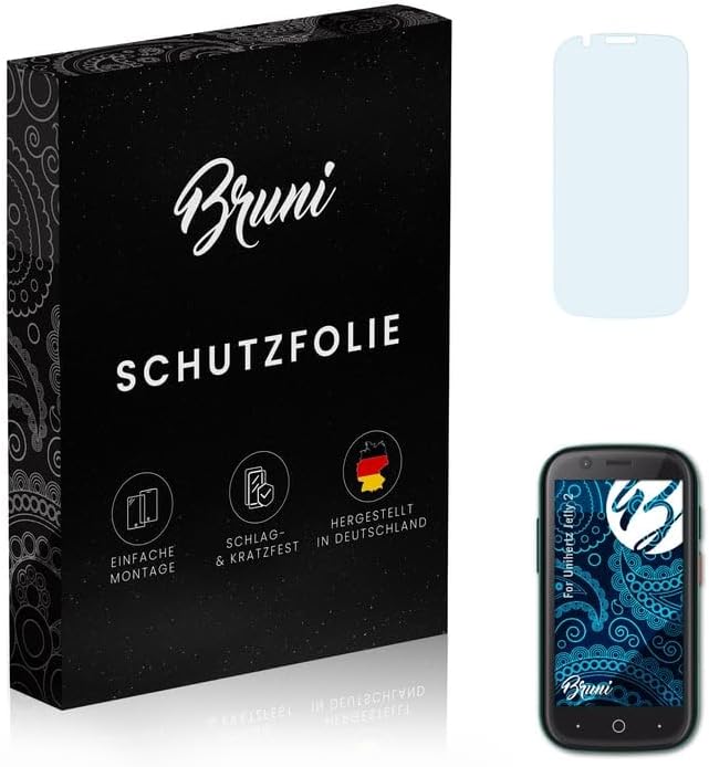 Bruni Screen Protector compatible with Unihertz Jelly 2 Protector Film, crystal clear Protective Film (2X)