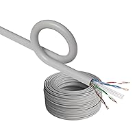 Vista 52 de SATMAXIMUM CAT6 Cable 1000ft Pull Box Solid Ethernet LAN UTP Cable 23AWG 550Mhz RJ45 Network CCA Copper Clad Aluminum Wire Bulk (Black, 1000FT)