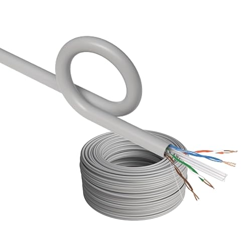 Miniatura 52 de SATMAXIMUM CAT6 Cable 1000ft Pull Box Solid Ethernet LAN UTP Cable 23AWG 550Mhz RJ45 Network CCA Copper Clad Aluminum Wire Bulk (Black, 1000FT)