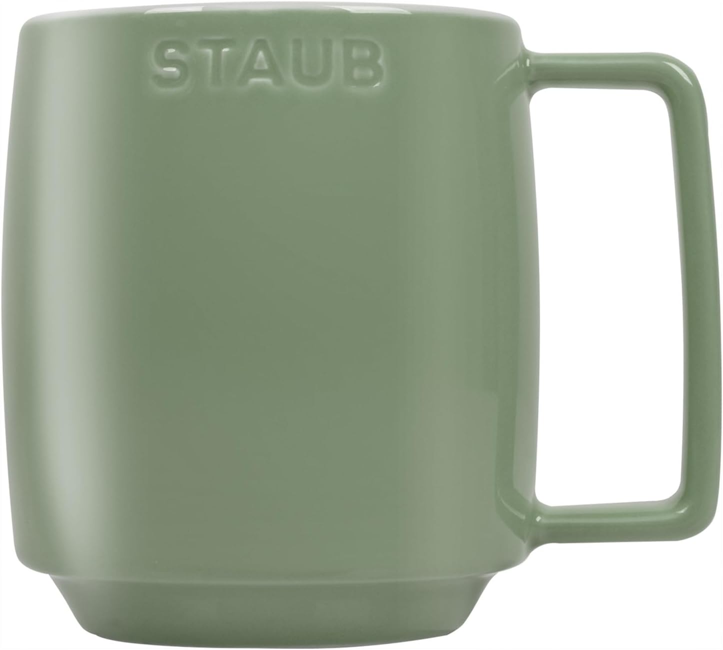 Staub Z1029-091 Stacking Mug, M, Eucalyptus, 11.8 fl oz (350 ml), Ceramic Mug, Microwave Safe, Ceramic Stacking Mug