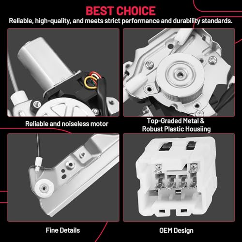 Image of BDFHYK 741-906 Power Window Regulator with Motor Front Left Compatible with Nissan Altima 2002-2006