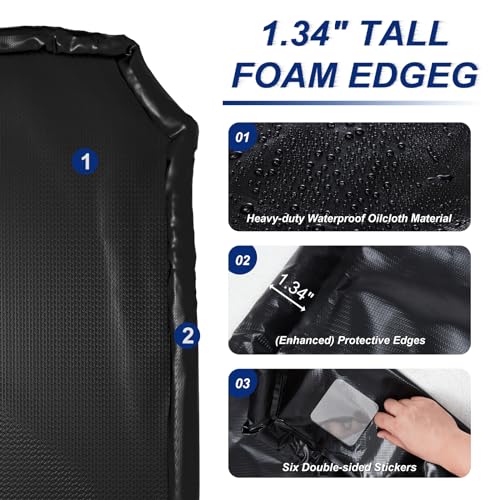 Dnyker GARAGE FLOOR MAT 8.6' X 20’, Heavy Duty Waterproof Non-Slip Garage Floor Mat, Prevention From Oil, Rain, Mud And Snow thumb #3