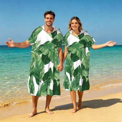 Serviette de bain légère style poncho à capuche microfibre pour natation - 7