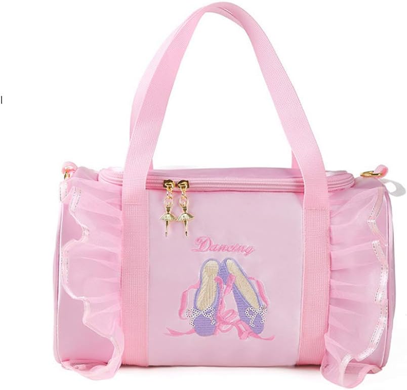 Girls Pink Dance Duffel Bag