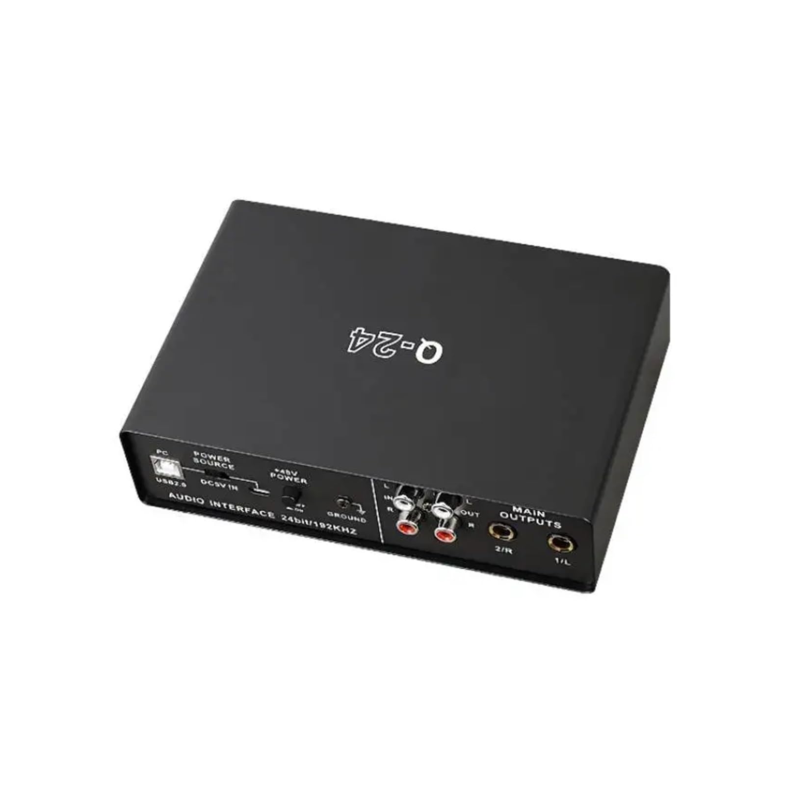 Scheda professionale Q-24 con monitor for chitarra elettrica Registrazione trasmissione in diretta for canto Computer PC Studio Musica dal vivo