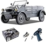 EAZYRC RocHobby 1/12 RC Crawler Kubelwagen Type 82 RC Car for Adults, 4WD Off-Road Remote Control Truck, Hobby RC Crawler with LED Lights, 8Km/h High Performance