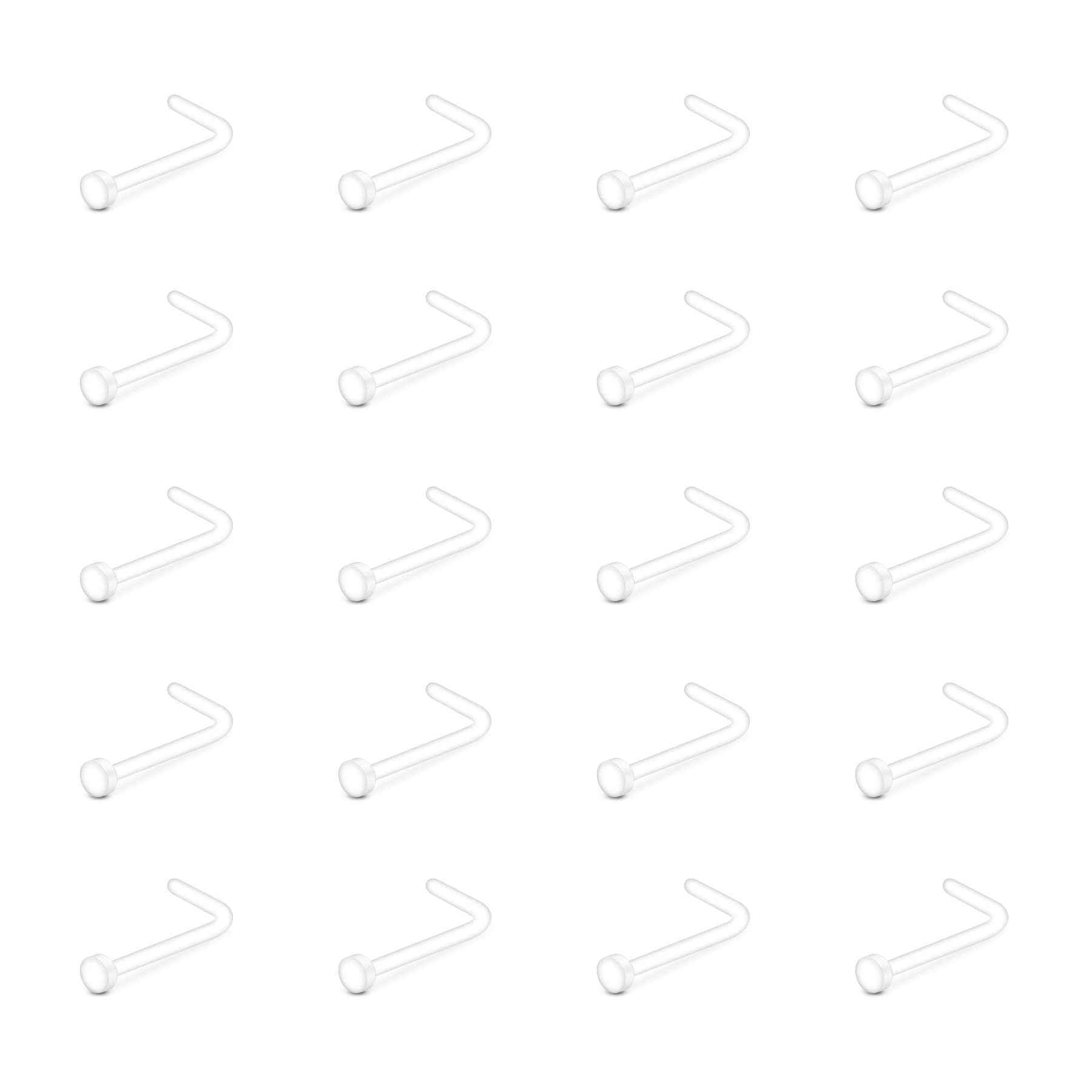 Piercing Retainer Set Clear Septum Ring Plastic Nose Studs Eyebrow Lip Labret Stud Septum Hoops Cartilage Industrial Tragus Earring Retainer For Surgery