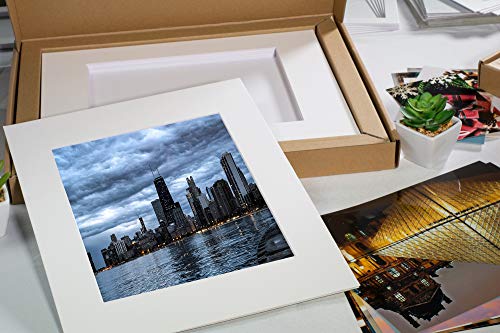 Mbc Mat Board Center, Pack Of 25, 11X14 Mixed Colors White Core Picture Mats For 8X10 Photo + Backing + Bags #TOP7