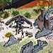 Warmtree Ruined Stone Walls Set,Terrain Scenery for Tabletop 28mm Miniatures Wargame,Fairy House Diorama Accessories DIY Craft