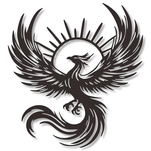 Rajukit Phoenix and Sun Wall Decor– Phoenix Wall Art Elegant