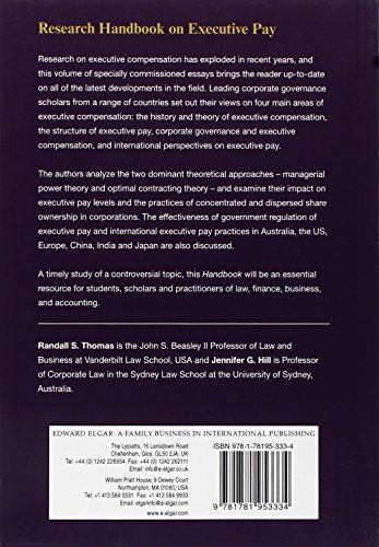 Research Handbook on Executive Pay