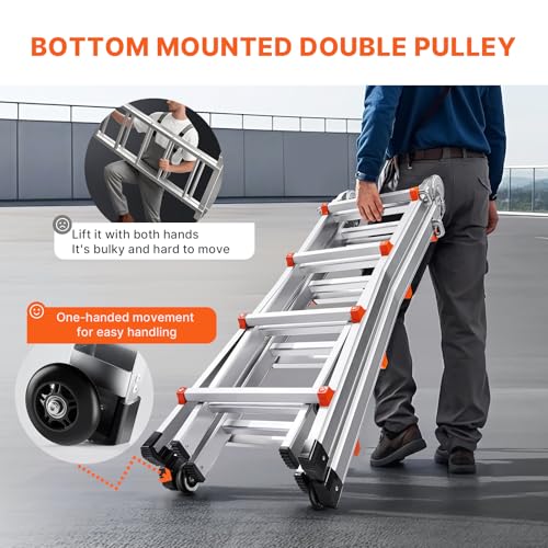 Telescoping Ladder 15.5 Ft