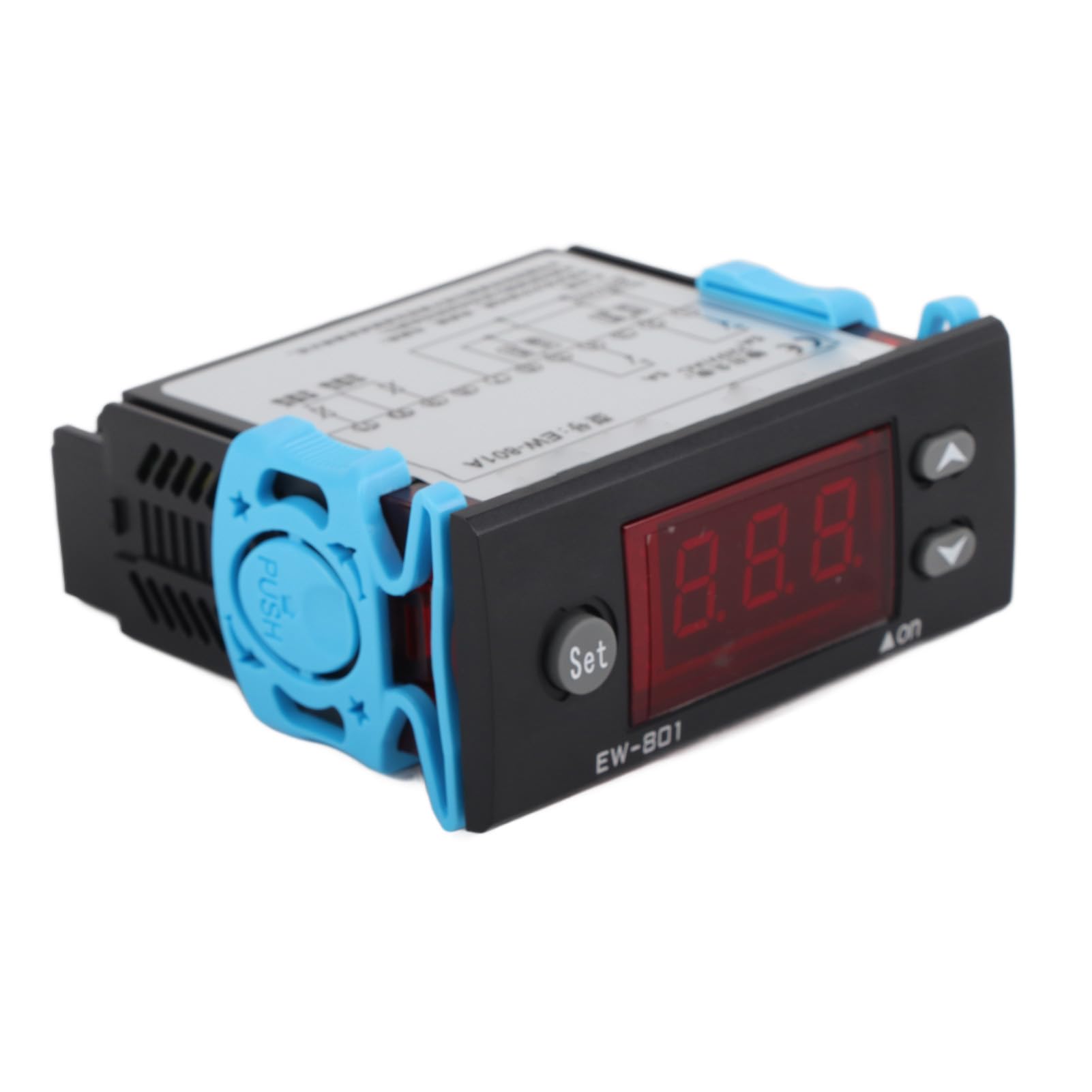 Eujgoov Termostato Differenziale Digitale, Regolatore di Temperatura Multifunzione AC 220V 5A con Sonda Sensore per Scaldabagno Solare, Termostato